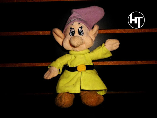 Disney, Blanca Nieves, Enanito Dopey, Tontin, Peluche, 7 