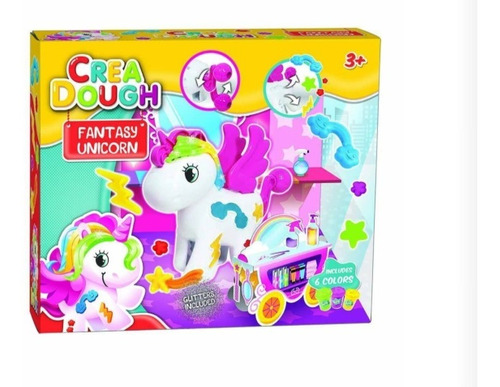 Set Masas Crea Dough Fantasia Unicornio Fantasy Unicorn