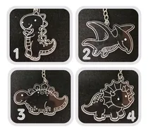 Comprar 15 Llaveros Souvenir Dinosaurio Con 2 Dijes