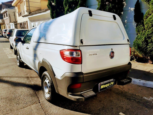 Imagem 10 de 14 de Fiat Strada Working 1.4 Flex Bau Branco Basico Documento Ok