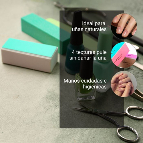 Lima Para Brillo 4 Pasos Block Pulidor Uña Natural