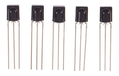 5x Unidades Fototransistor Receptor Infrarojo 3 Pines Mys838