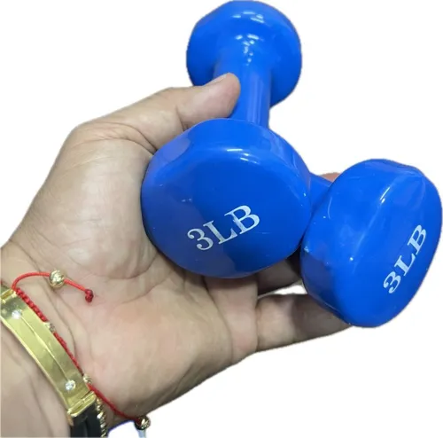 Mancuernas Encauchetadas De 3lb Par Cuotas sin inter s