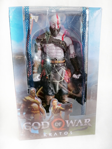 God Of War 2 Kratos Con Espadas De Llamas Figura En Blister 