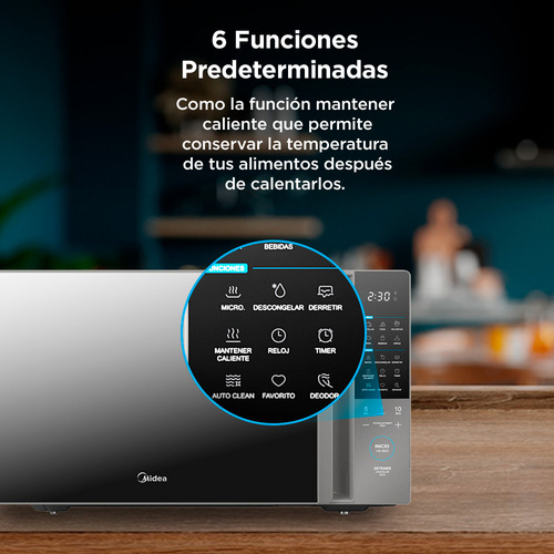 Horno De Microondas Midea 1.1 Pies Cúbicos (30l) TASTEXPRESS Gris