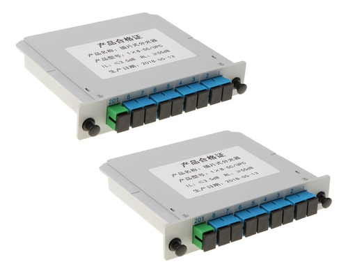2piezas 1 A 8 Módulo Divisor De Fibra Tipo De Inserción De