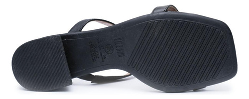 Tamanco Vizzano Salto Baixo Detalhe Feminino - Preto