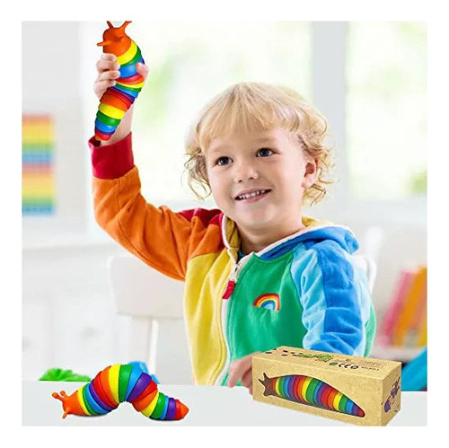 Cr Juguete Sensorial Fidget Slug Para Niños Pequeños