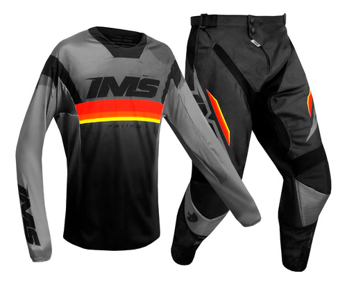 Conjunto Ims Sprint Cinza Camisa + Calça Nf Novo Cross