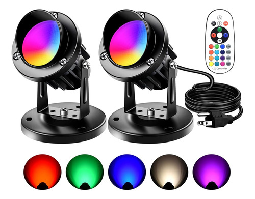Christmas Outdoor Spotlights,9w Rgb Led Spot Lights With Rem