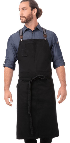 Chef Works Delantal Unisex Para Adultos Berkeley Chefs Bib W