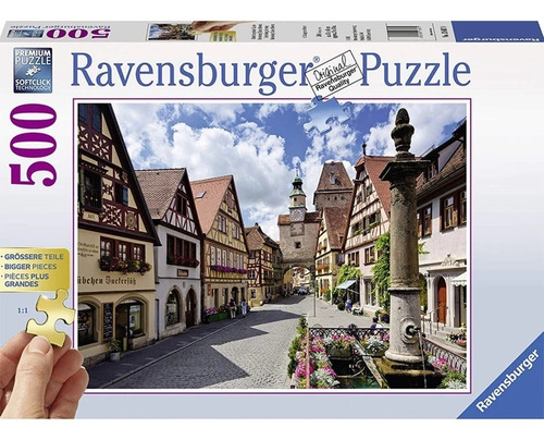 Rothenburg Baviera Alemania Puzzle 500 Pz Ravensburger 49x36