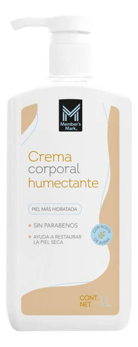 Crema Corporal Humectante Member's Mark 1 L