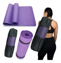 Comprar Mat Yoga 10 Mm Fitness Mat  Colchoneta Pilates Nbr + Bolso