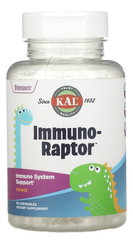 Kal | Immuno-raptor I Infantil I 60 Comp Masticables I Usa 