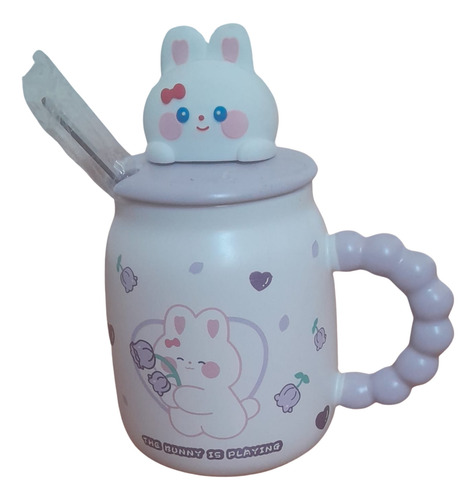 Taza Con Tapa Y Cuchara