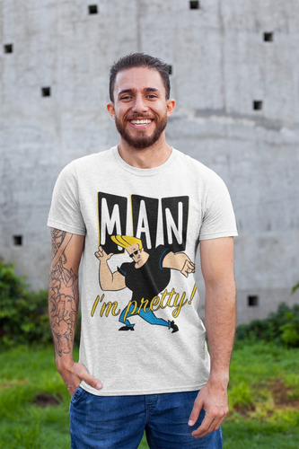 Camiseta Retro Cartoon Cartoon Jhonny Bravo 1n