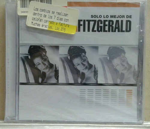 Imagen 1 de 2 de Ella Fitzgerald - Solo Lo Mejor Cd Nuevo Lacuevamusical