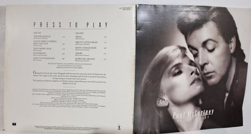 Lp Paul Mccartney - Press To Play - Capa Dupla C/ Encarte (Usado)
