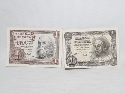 Billete España 1 Peseta 1951 - 1953 Lote X 2 S/c Mag 57707