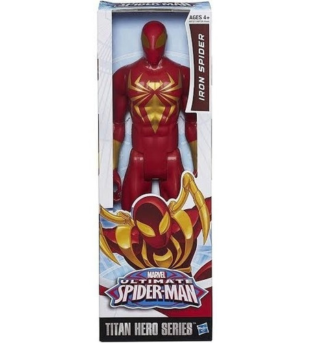 Boneco Iron Spider Marvel 30cm Articulado Da Hasbro.