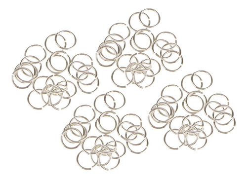 80x 925 Conector De Plata Anillos De Salto Divididos