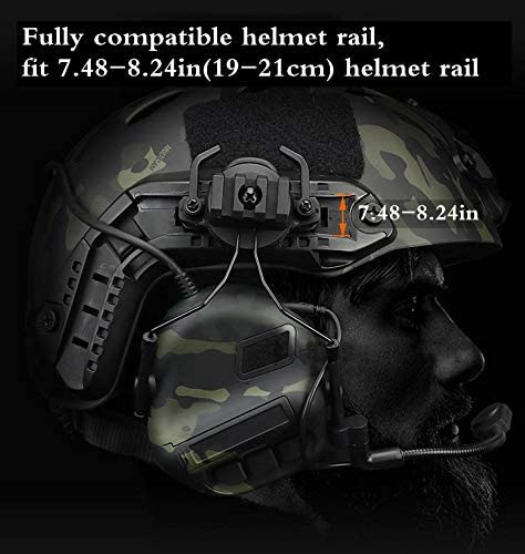 Casco Way Radio Auriculares Tácticos Auriculares Milit...