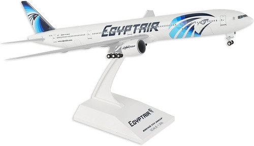 Daron Skymarks Egipto Air 777   300 Avion Modelo Con Gea