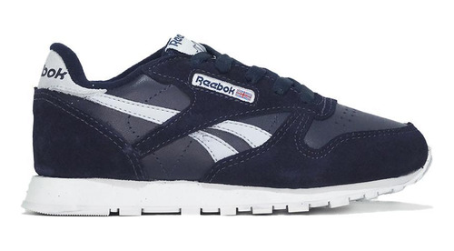 Reebok Zapatillas  - Classic Leather Kids Nvy-.gry-wt