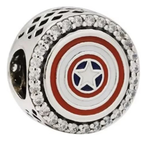 Pandora Charm Escudo Capitán América Avengers De Marvel