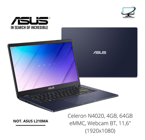 Notebook Asus L210ma Intel Celeron