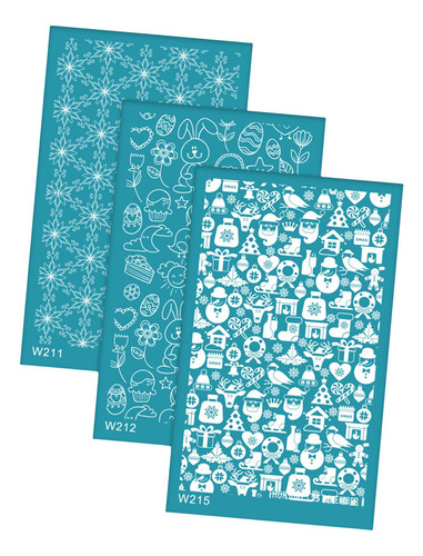Estênceis De Serigrafia 3 Peças Para Ferramentas Estilo F