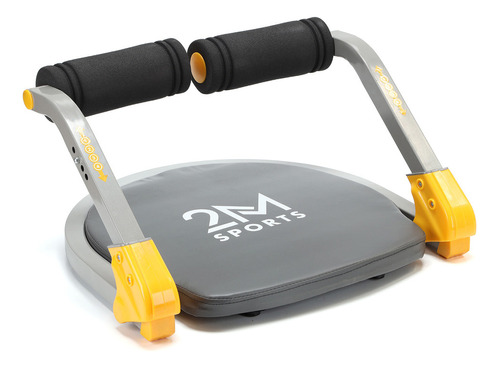 Máquina Abdominales Ejercitadora Para Ejercitar Abs Estilo Banco 2m Sports Ma001-grisamarillo