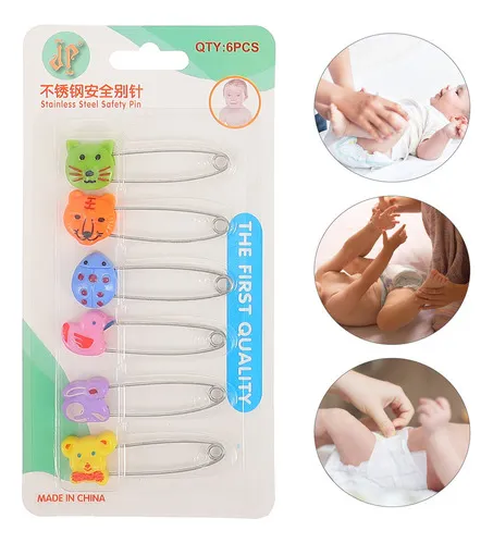 Alfileres Para Pañales De Tela Para Bebés, Dibujos Animados,