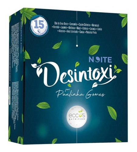 Desintoxi Noite Chá Detox Calmante Relaxante 60 Sachês Eccos