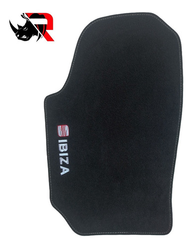 Imagen 2 de 5 de Tapetes Compatibles Con Ibiza Seat Blanco - Rojo
