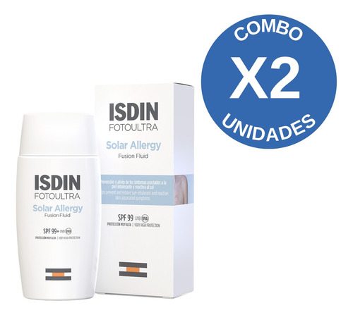 Combo X 2 Foto Ultra Fps99 Solar Allergy Fusion Fluid 50 Ml