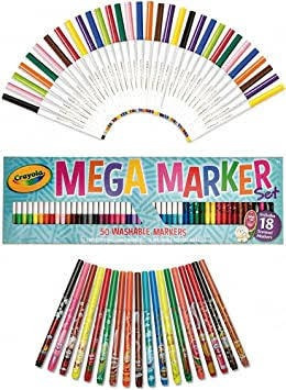 Crayola Mega Marker Set Caja Con 50 Plumones