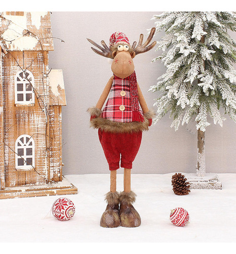 Figura De Muñeca De Alce Navideño, Bonito Estilo C, 22 X 15