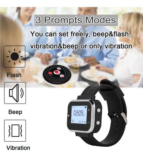 Botón De Llamada P55, 1 Reloj De Pulsera, Buscapersonas, Lla