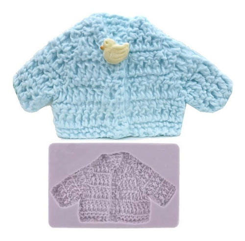 Aleissi Molde De Silicón Chambrita Fondant Reposteria Masa Color Lila