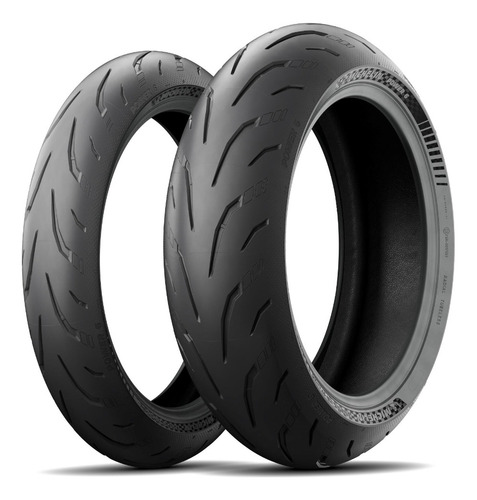 Pneus Michelin 120/70zr17 e 240/45zr17 Power 6 sem câmara