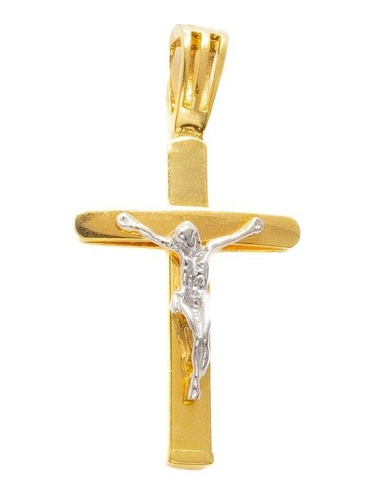 Cruz Cristo 2 Oros Oro 14 Kilates. Oro Fino Joyería.