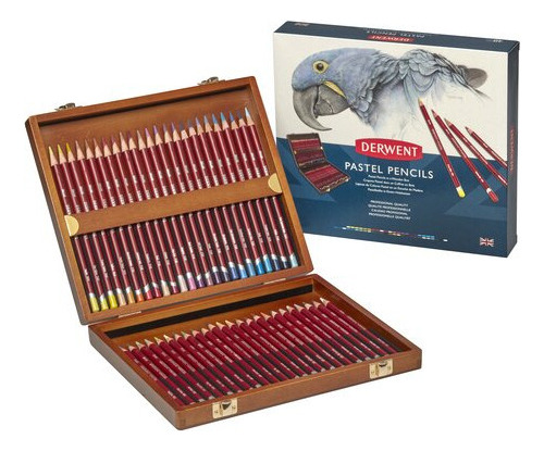 Derwent Lapices Pastel Caja Madera X 48 Colores