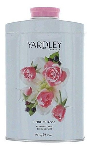 Polvo Talco Perfumado Yardley London, Rosa Inglesa, 200g