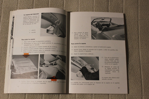 Volkswagen Karmann Ghia 1961 Manual De Instrucciones