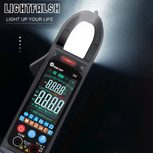 Ml Pinza Amperimétrica Portátil Tooltop X4, Color, Lcd,