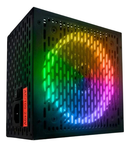 Fonte Atx 500w Rainbow Rgb Full Range Brx 80 Plus Bronze Cor Preta