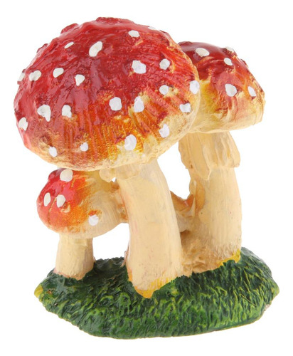 Figura De Seta De Jardín De Hadas, 2 Uds., Estatua De Rojo