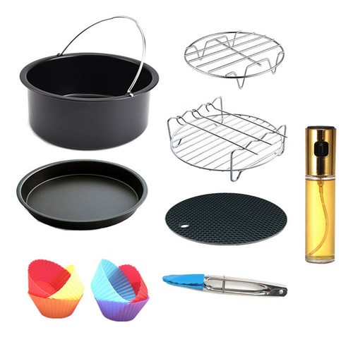 13 Piezas De Accesorios Para Freidora De Aire, 6 Pulgadas